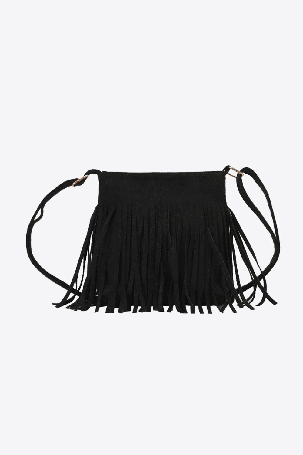 PU Leather Crossbody Bag with Fringe BLUE ZONE PLANET