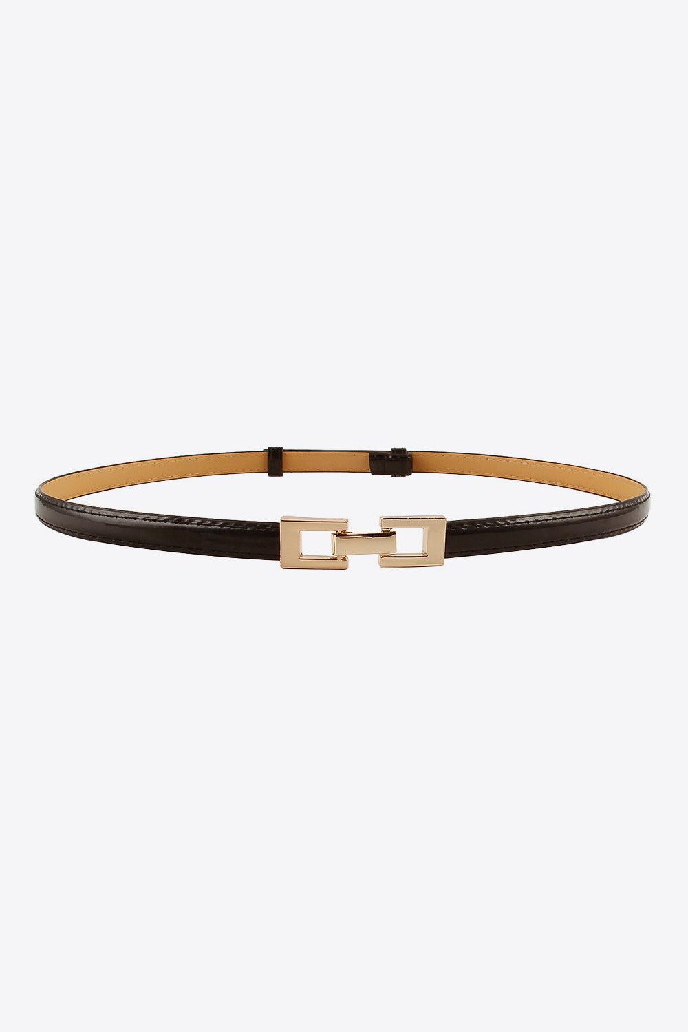 PU Skinny Belt BLUE ZONE PLANET