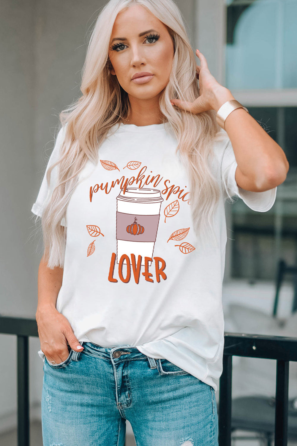 PUMPKIN SPICE LOVER Graphic T-Shirt BLUE ZONE PLANET