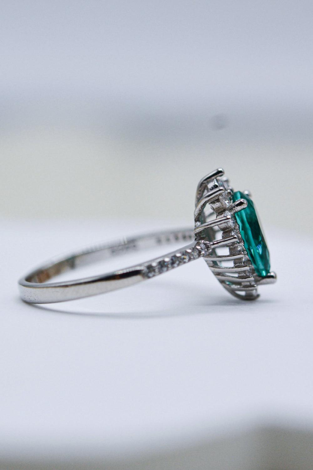 Paraiba Tourmaline Pear Shape Ring BLUE ZONE PLANET