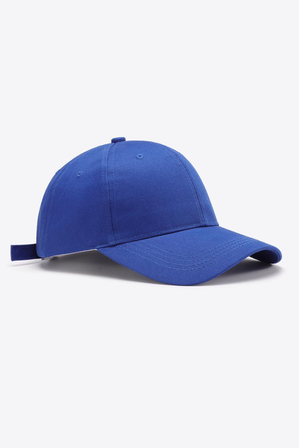 Plain Adjustable Cotton Baseball Cap BLUE ZONE PLANET
