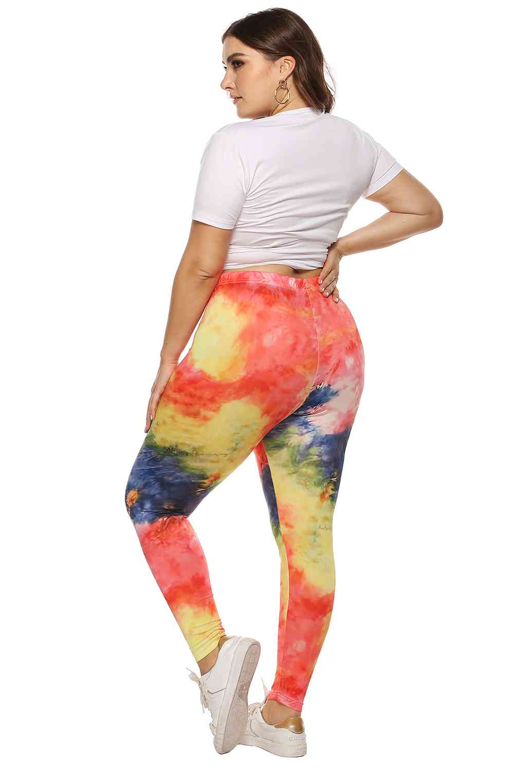 Plus Size Tie Dye Legging BLUE ZONE PLANET