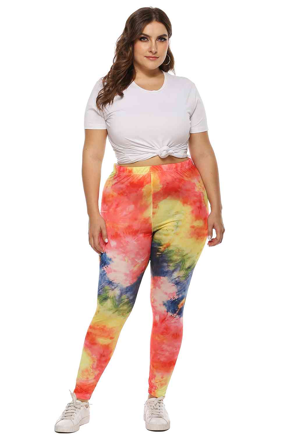 Plus Size Tie Dye Legging BLUE ZONE PLANET