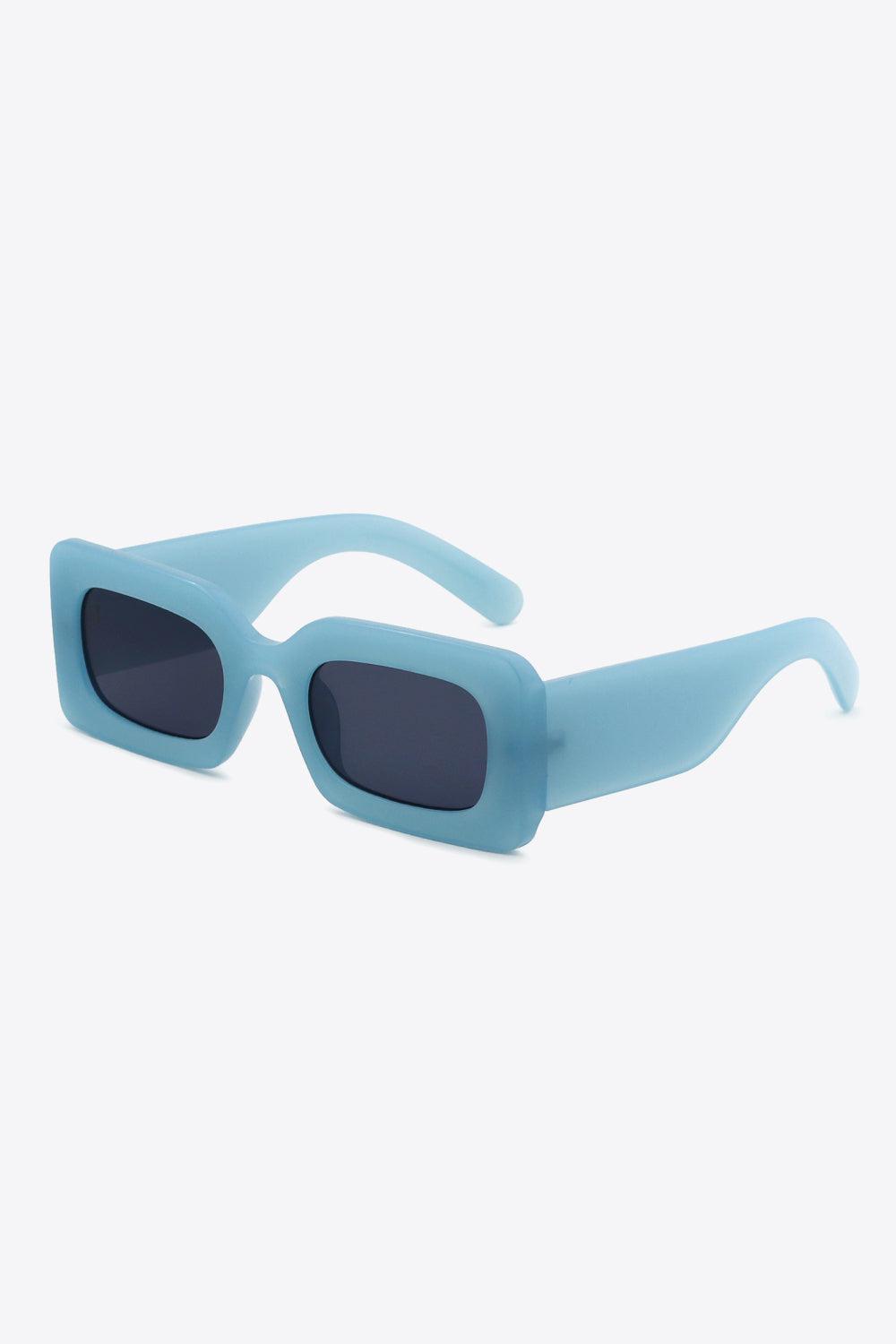 Polycarbonate Frame Rectangle Sunglasses BLUE ZONE PLANET