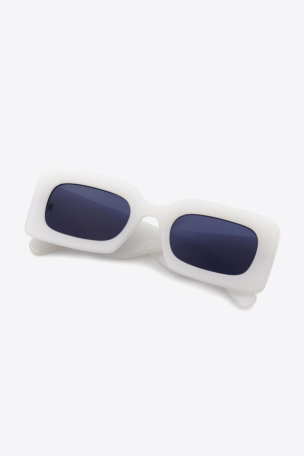 Polycarbonate Frame Rectangle Sunglasses BLUE ZONE PLANET