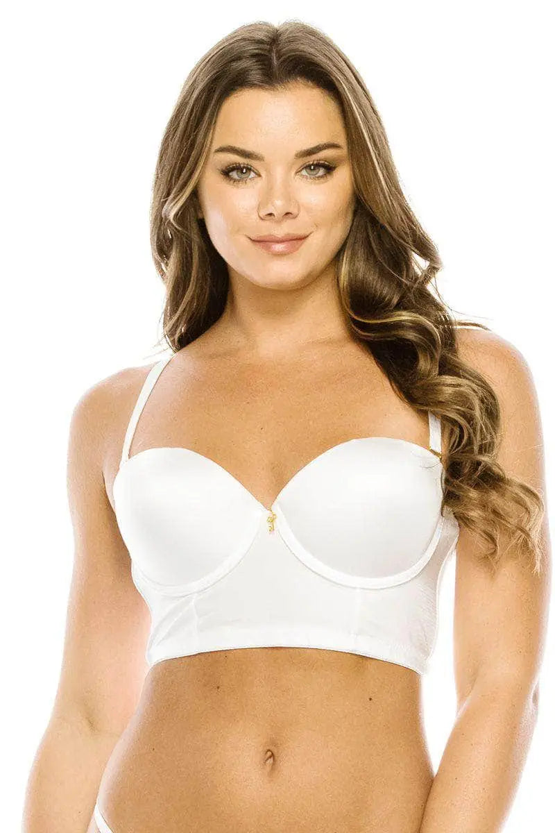 Push Up Bra in White Blue Zone Planet