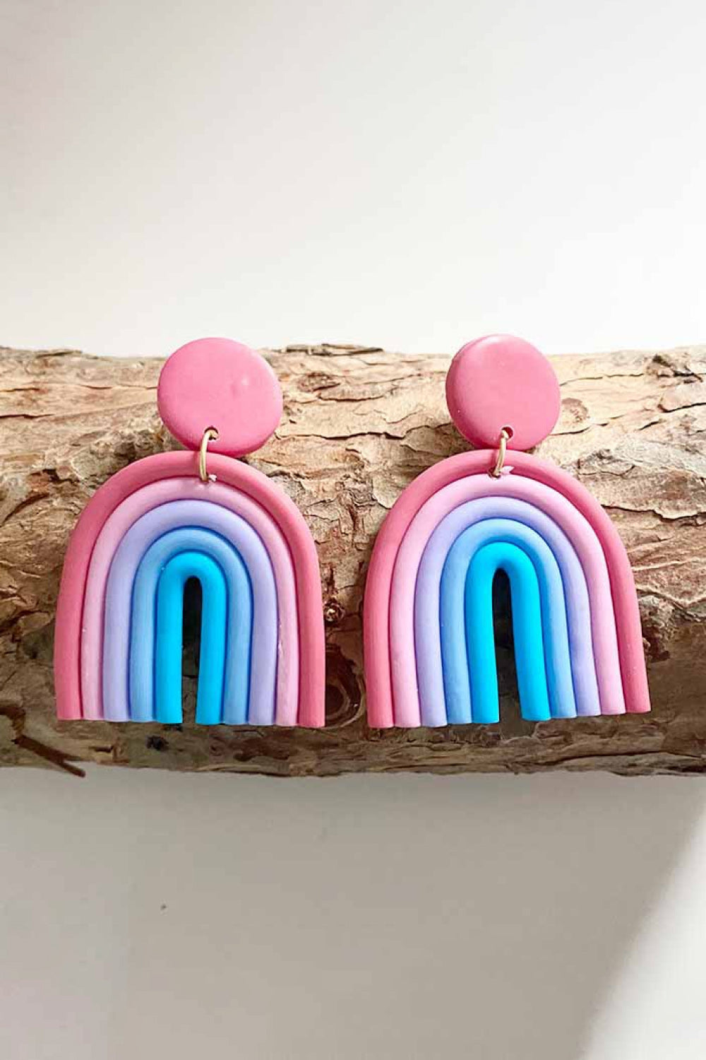 Rainbow Shape Dangle Earrings BLUE ZONE PLANET