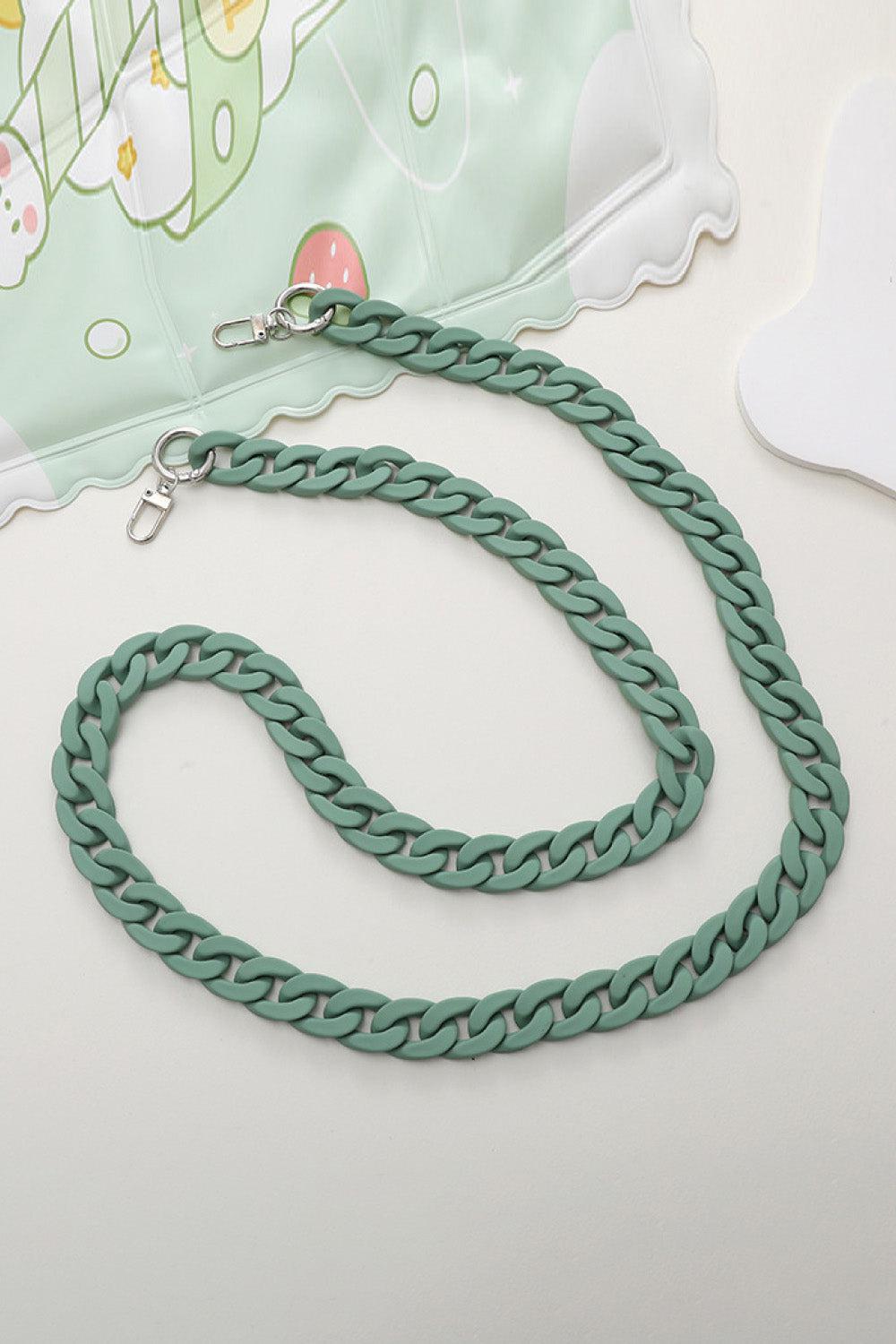 Resin Crossbody Chain-CROSSBODY CHAINS-[Adult]-[Female]-Green-One Size-2022 Online Blue Zone Planet