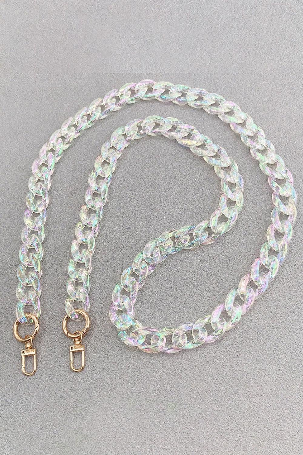 Resin Crossbody Chain-CROSSBODY CHAINS-[Adult]-[Female]-Transparent-One Size-2022 Online Blue Zone Planet