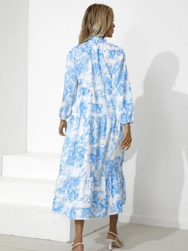 Casual Dresses Long Sleeve Flowy Hippy Dress Blue Planet Round Neck Print Loose Cropped Sleeve Dress Blue Blue Zone Planet Casual Dresses Long Sleeve Flowy Hippy Dress Blue Planet Round Neck Print Loose Cropped Sleeve Dress Blue Blue Zone Planet
