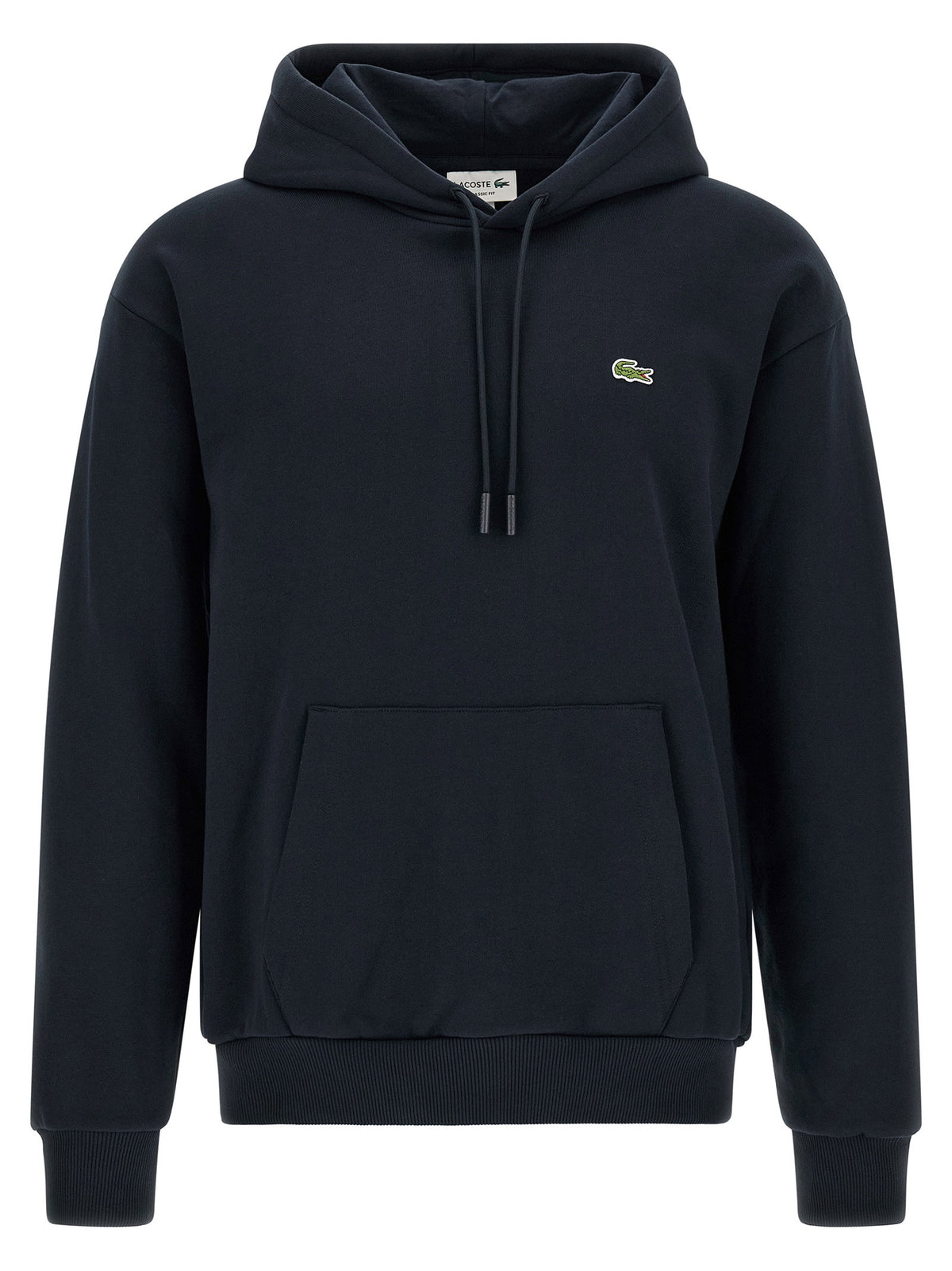 Lacoste Logo Patch Hoodie-Topwear-[Adult]-[Female]-4-Blue-2022 Online Blue Zone Planet