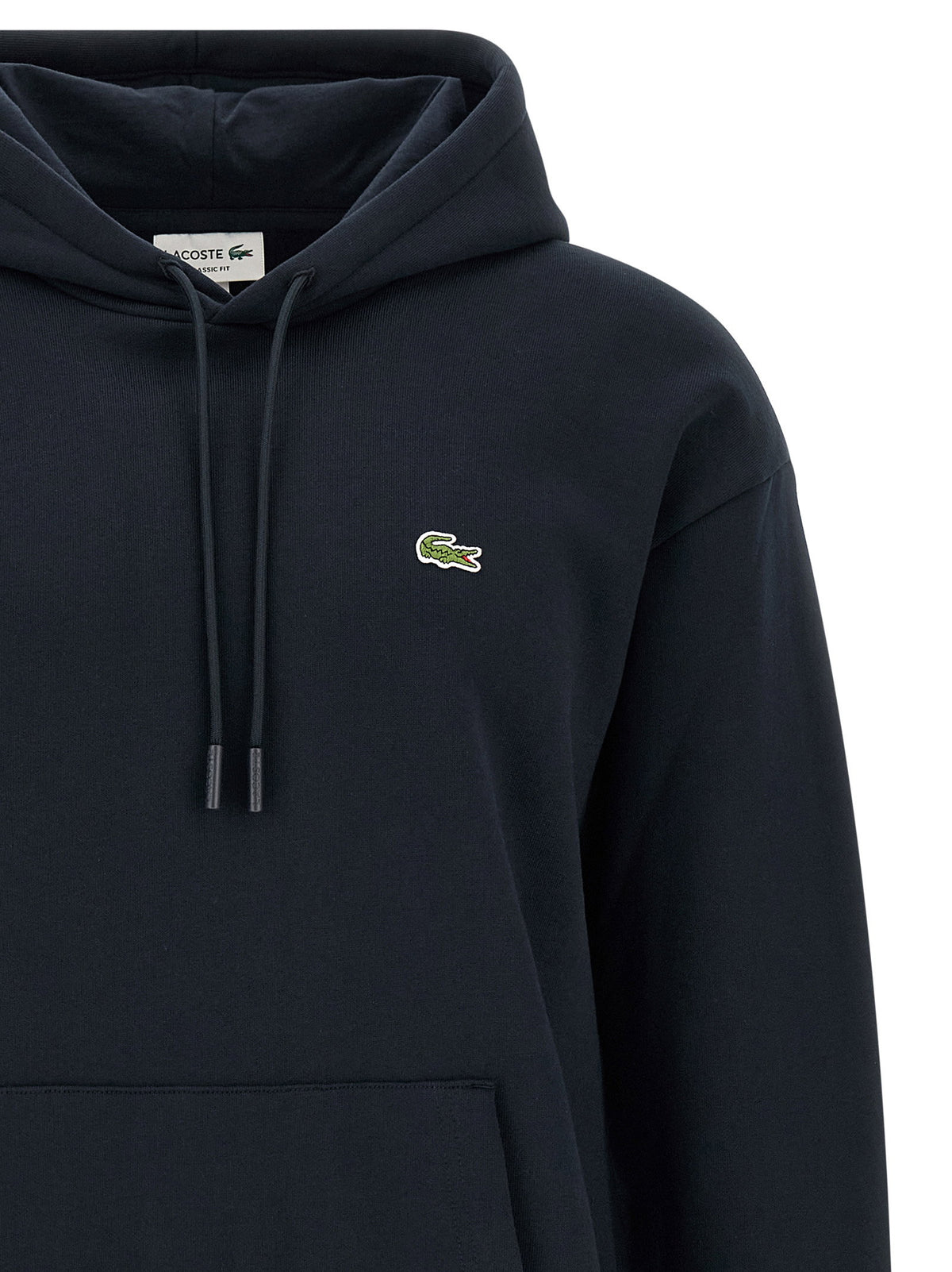 Lacoste Logo Patch Hoodie-Topwear-[Adult]-[Female]-2022 Online Blue Zone Planet