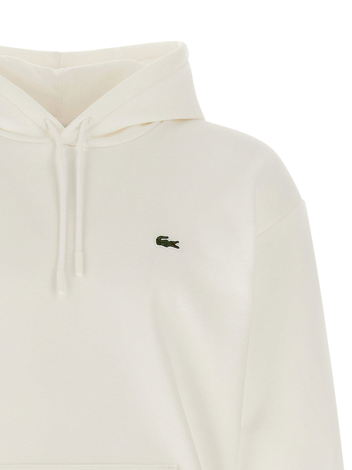 Lacoste Logo Patch Hoodie-Tops / Dresses-[Adult]-[Female]-2022 Online Blue Zone Planet