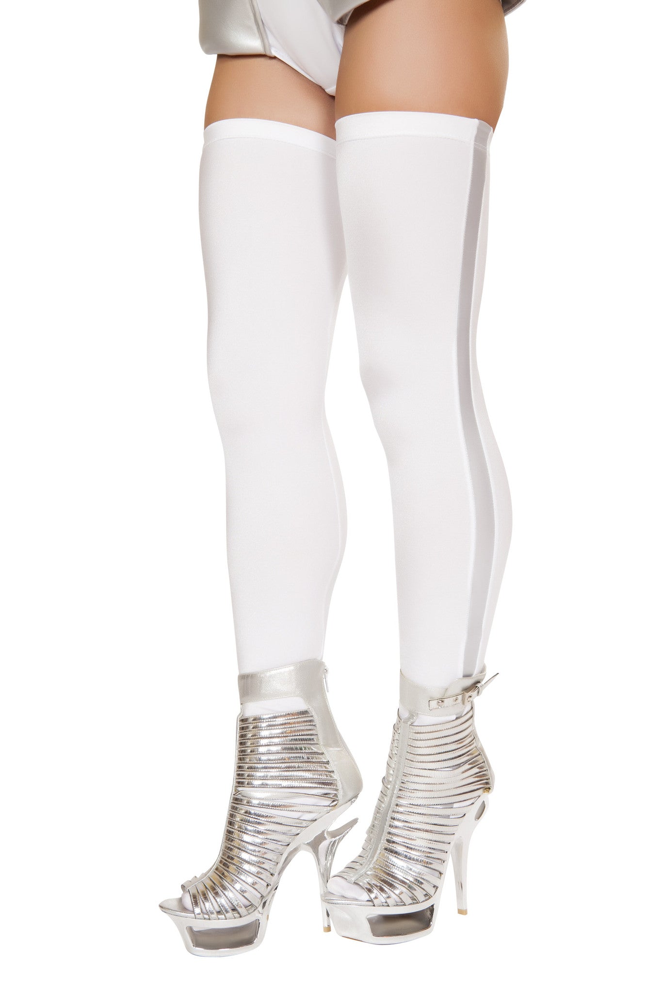 Astronaut Leggings Costume-TOPS / DRESSES-[Adult]-[Female]-White/Grey-O/S-2022 Online Blue Zone Planet