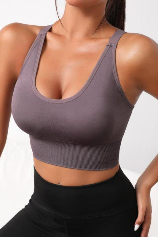 Scoop Neck Long Active Bra BLUE ZONE PLANET