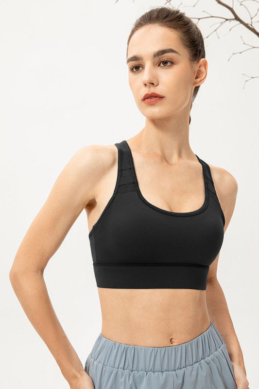 Scoop Neck Long Sports Bra BLUE ZONE PLANET