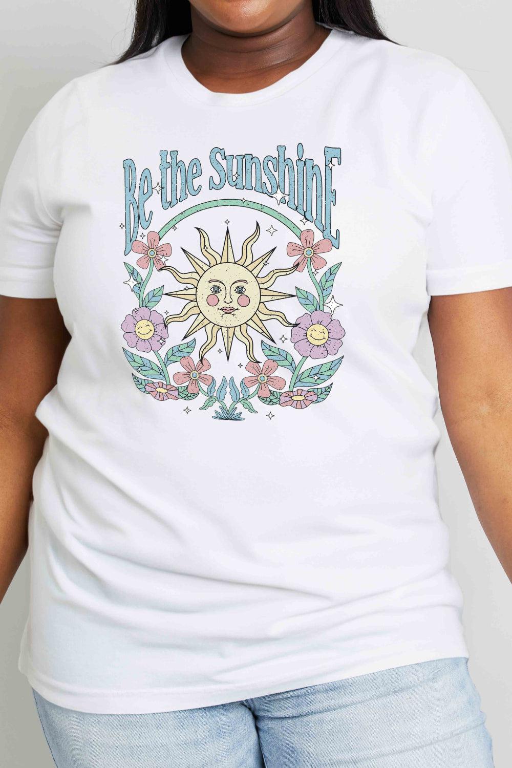 Simply Love BE THE SUNSHINE Graphic Cotton Tee BLUE ZONE PLANET