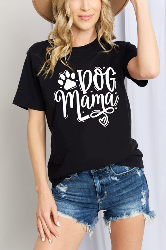 Simply Love DOG MAMA Graphic Cotton T-Shirt BLUE ZONE PLANET