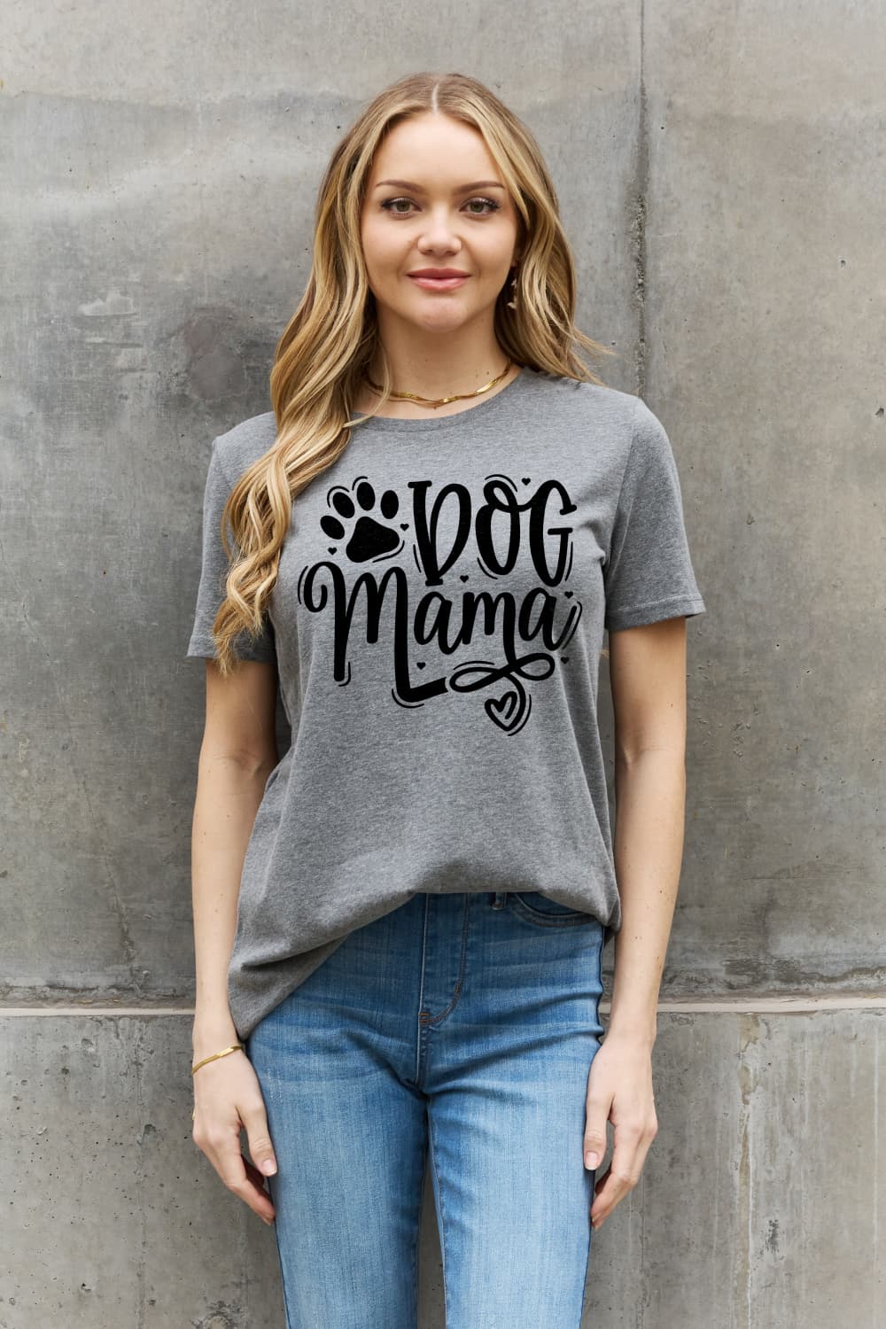 Simply Love DOG MAMA Graphic Cotton T-Shirt BLUE ZONE PLANET