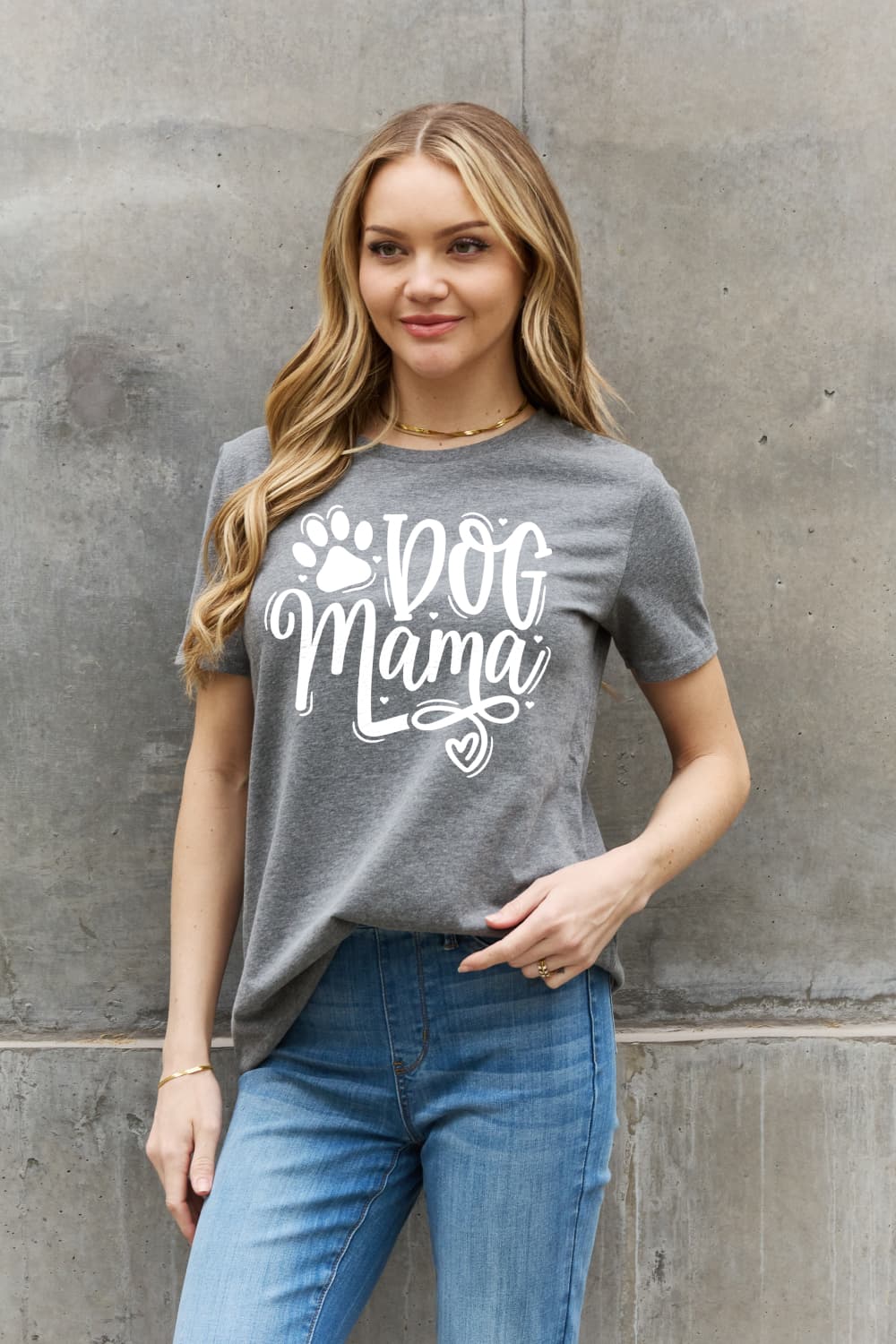 Simply Love DOG MAMA Graphic Cotton T-Shirt BLUE ZONE PLANET