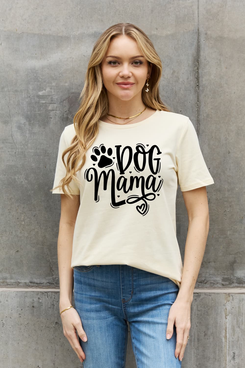 Simply Love DOG MAMA Graphic Cotton T-Shirt BLUE ZONE PLANET