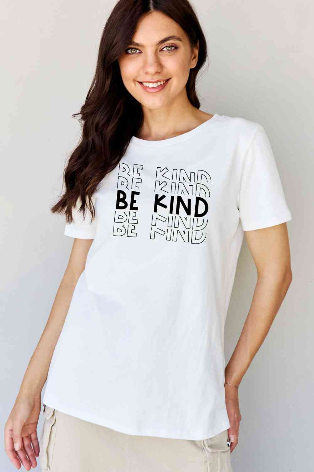 Simply Love Full Size BE KIND Graphic T-Shirt BLUE ZONE PLANET