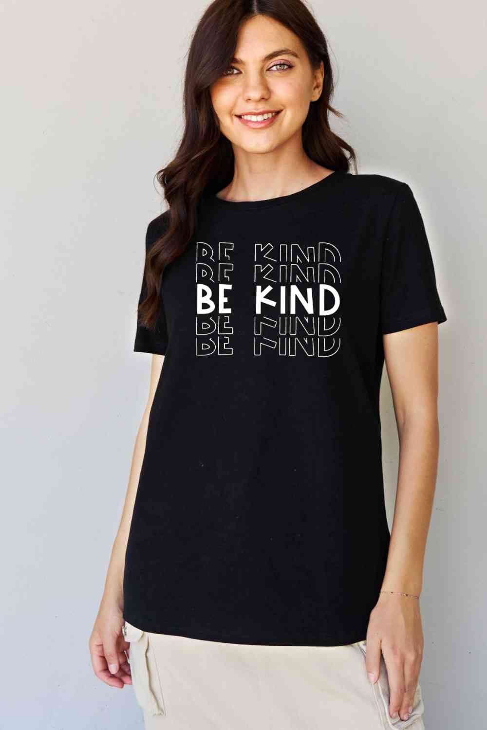 Simply Love Full Size BE KIND Graphic T-Shirt BLUE ZONE PLANET