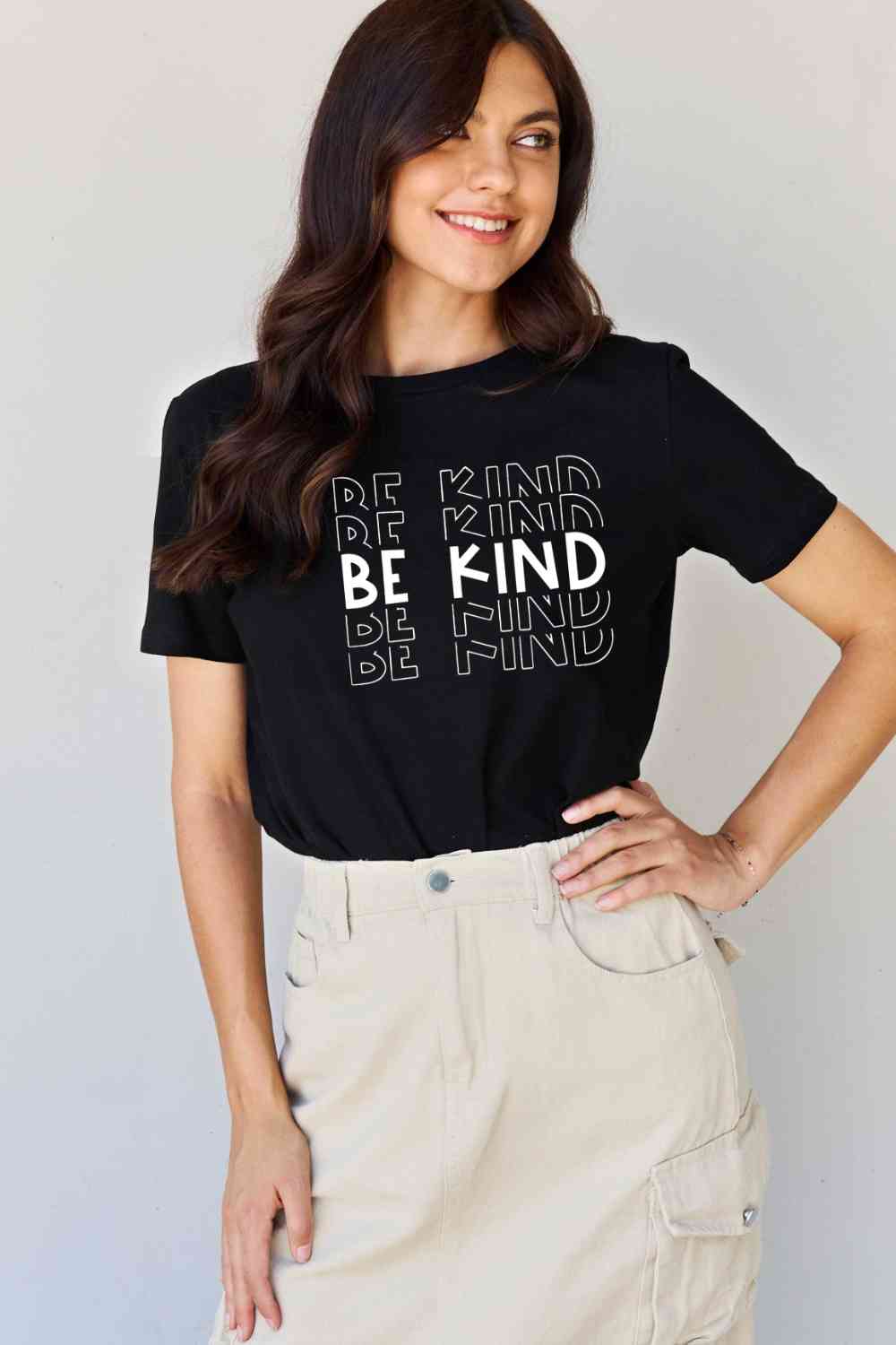 Simply Love Full Size BE KIND Graphic T-Shirt BLUE ZONE PLANET