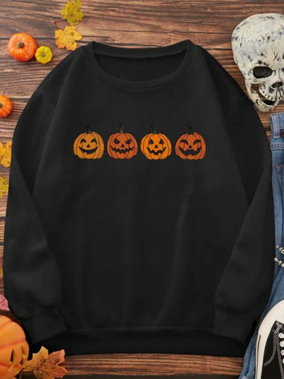 Simply Love Full Size Jack-O'-Lantern Graphic T-Shirt BLUE ZONE PLANET