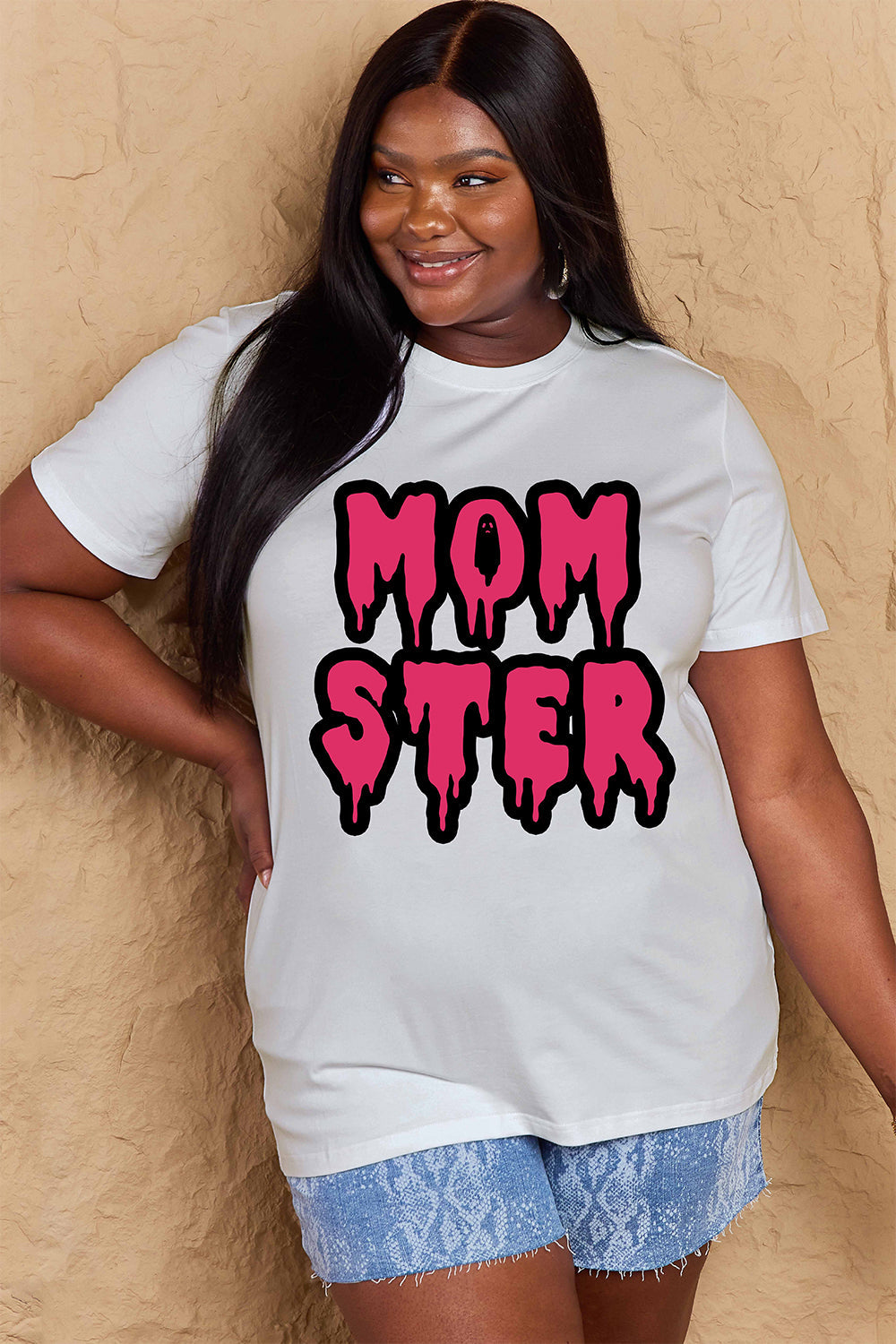 Simply Love Full Size MOM STER Graphic Cotton T-Shirt BLUE ZONE PLANET