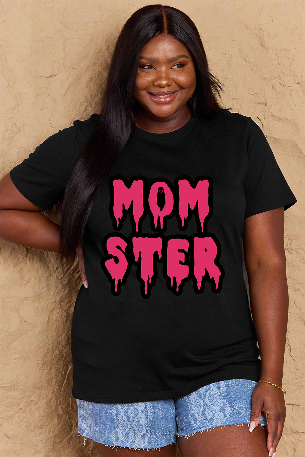 Simply Love Full Size MOM STER Graphic Cotton T-Shirt BLUE ZONE PLANET