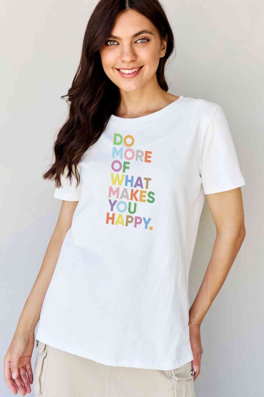 Simply Love Full Size Slogan Graphic T-Shirt BLUE ZONE PLANET