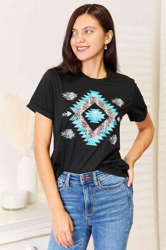 Simply Love Graphic Short Sleeve T-Shirt BLUE ZONE PLANET