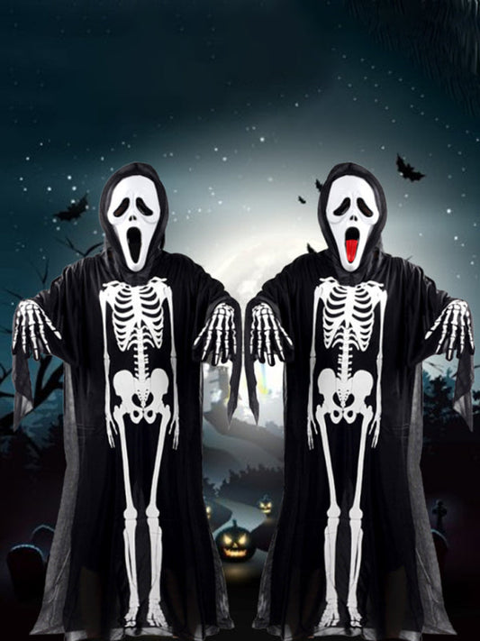 Skeleton Skeleton Ghost Dress Masquerade Costumes Halloween BLUE ZONE PLANET