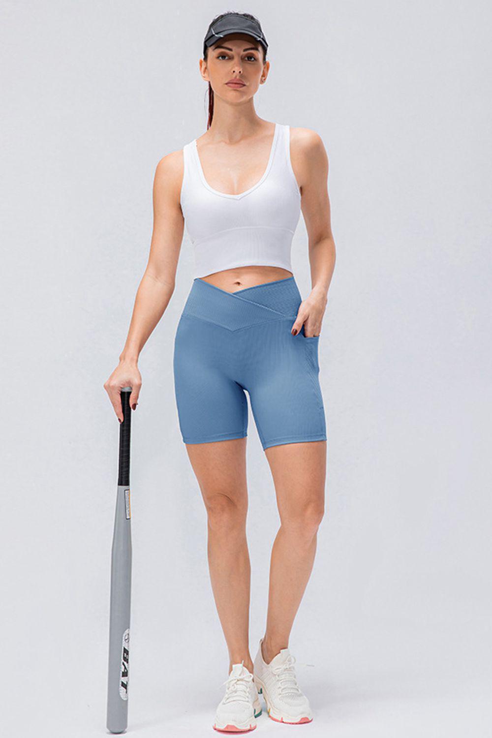 Slim Fit V-Waistband Sports Shorts BLUE ZONE PLANET