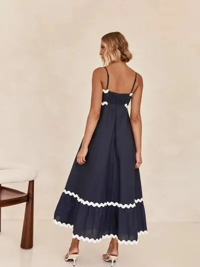 Spaghetti Strap Maxi Dress BLUE ZONE PLANET