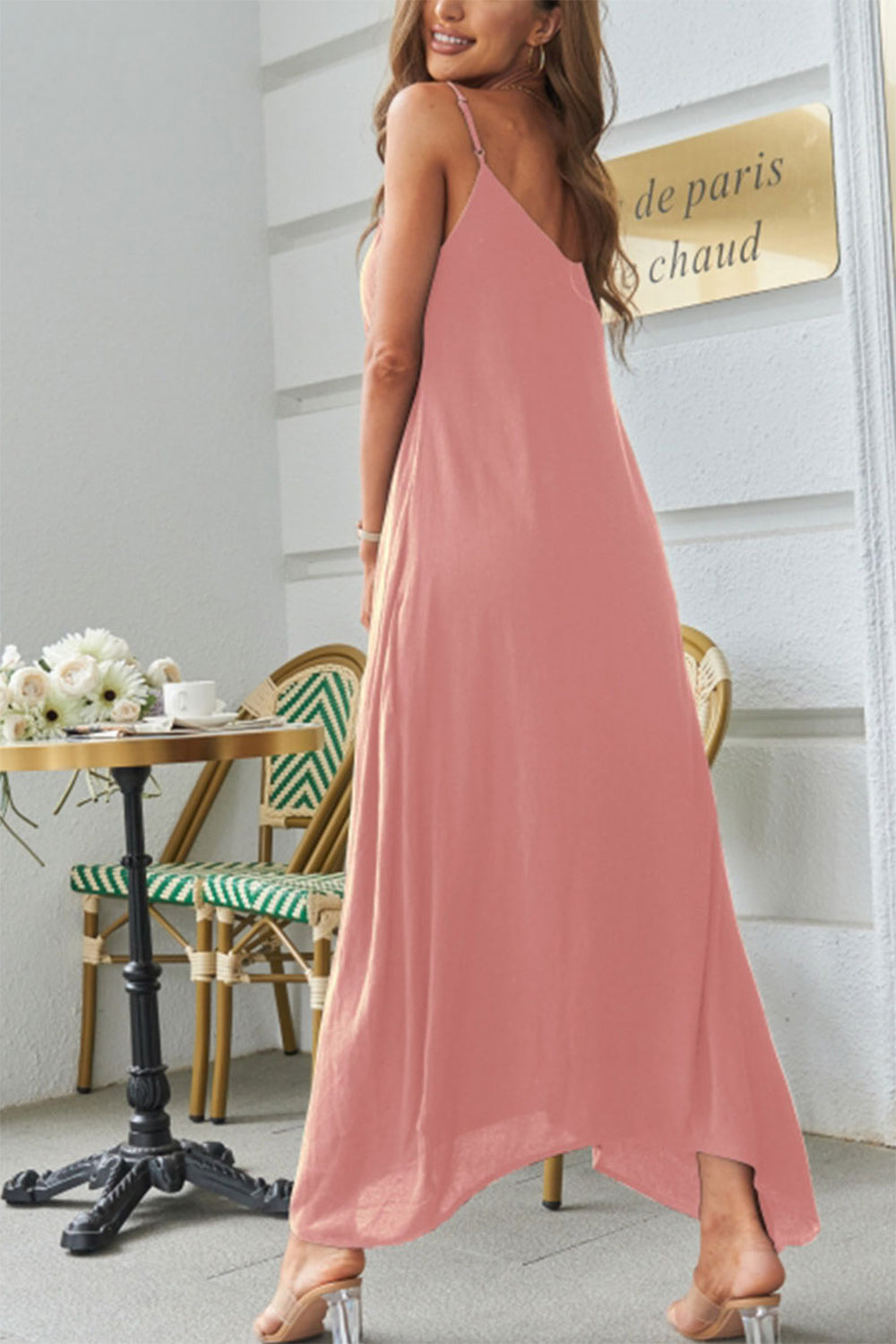 Spaghetti Strap Maxi Dress-TOPS / DRESSES-[Adult]-[Female]-2022 Online Blue Zone Planet