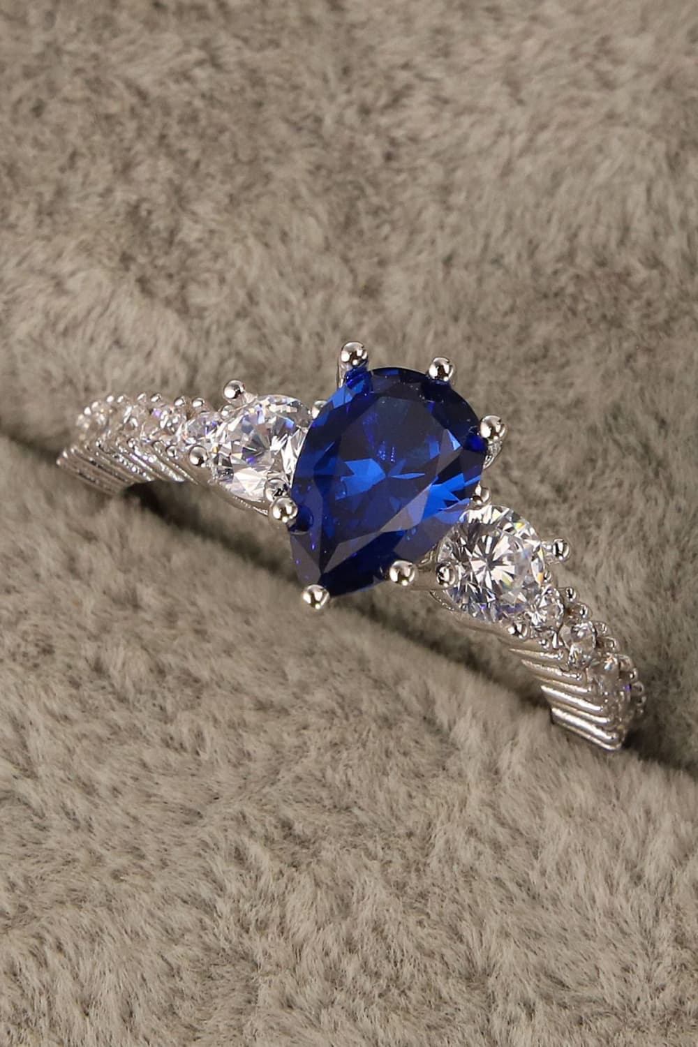 Spinel Pear Shape Ring BLUE ZONE PLANET