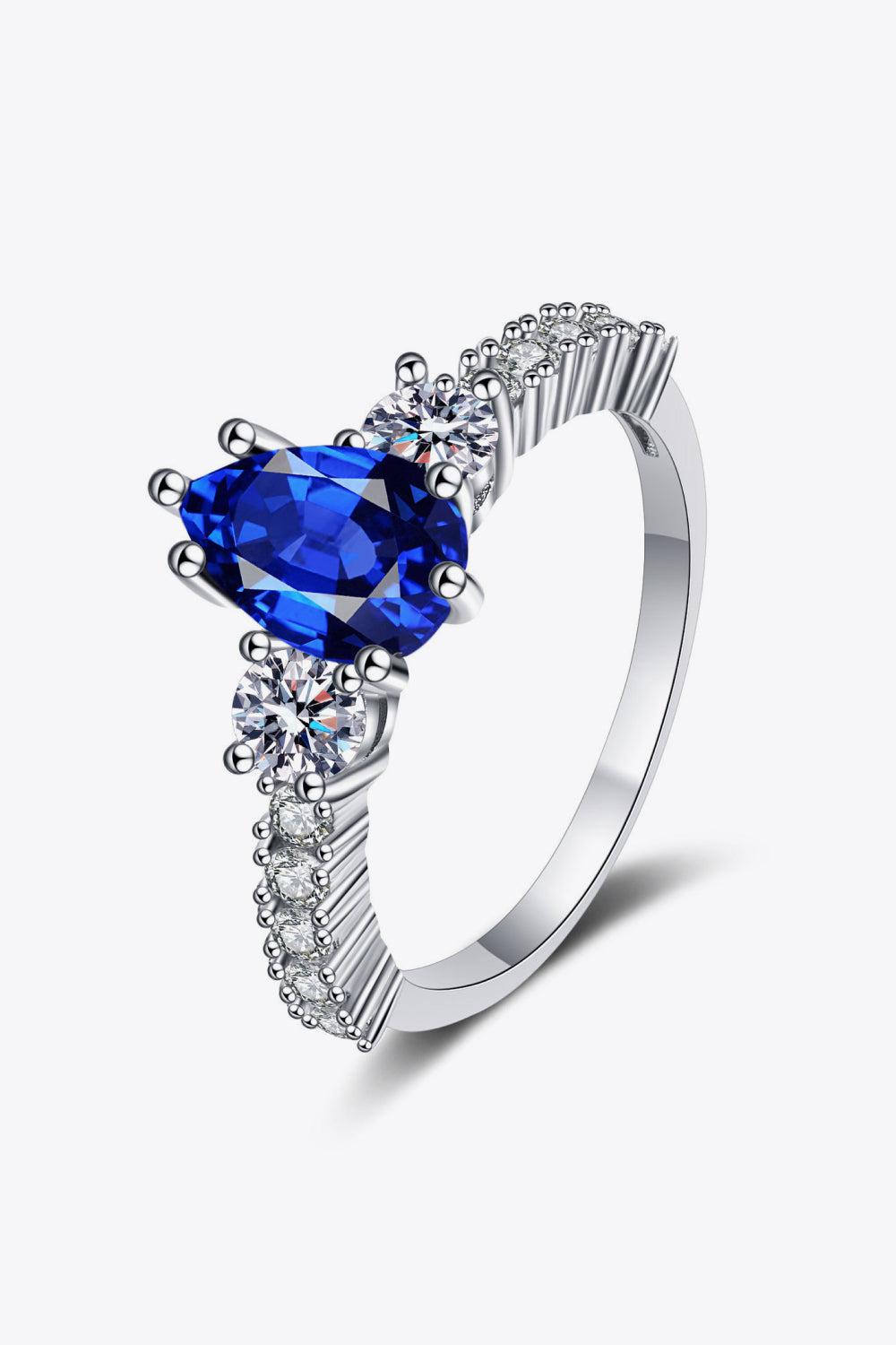 Spinel Pear Shape Ring BLUE ZONE PLANET