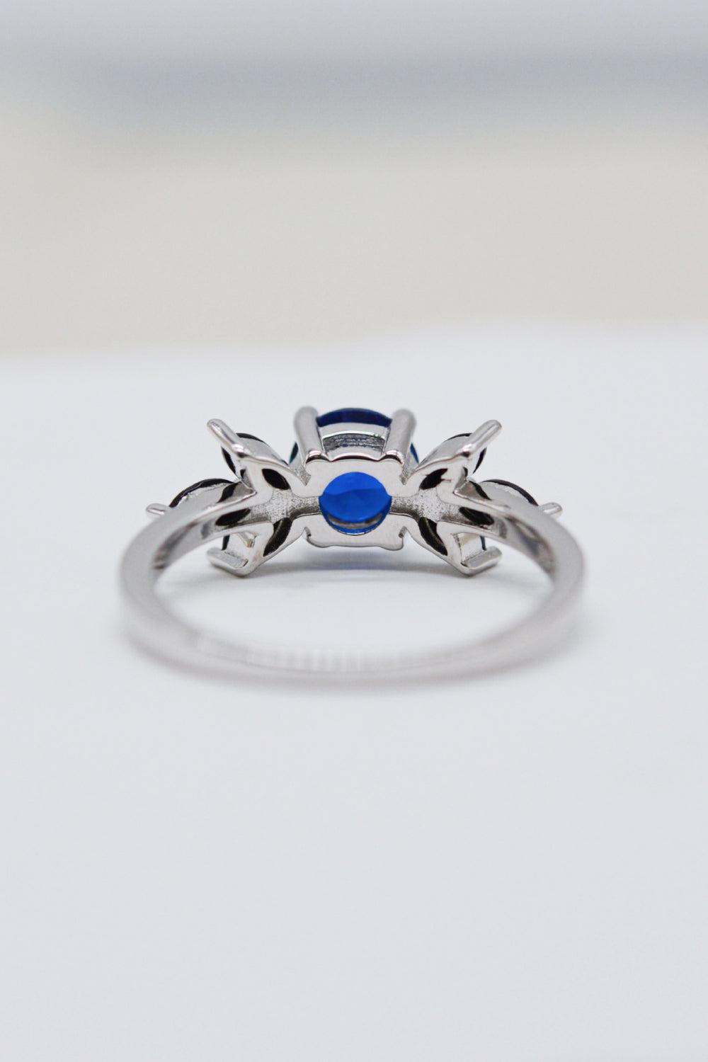 Spinel Zircon Leaf Ring BLUE ZONE PLANET