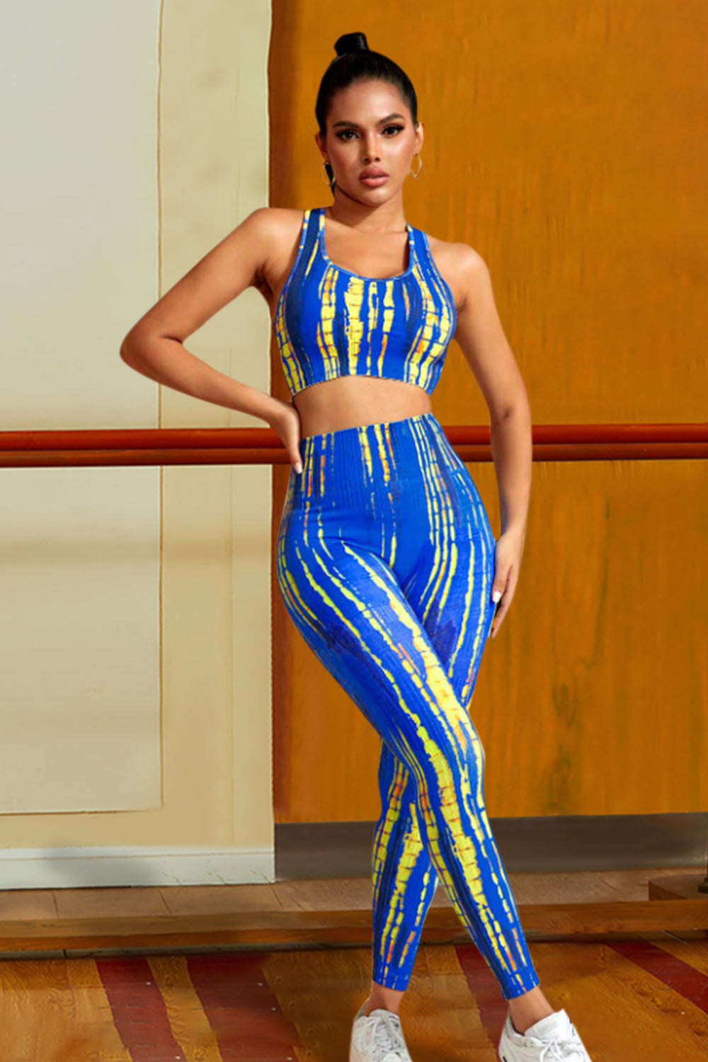 Sports Tank and Leggings Set BLUE ZONE PLANET