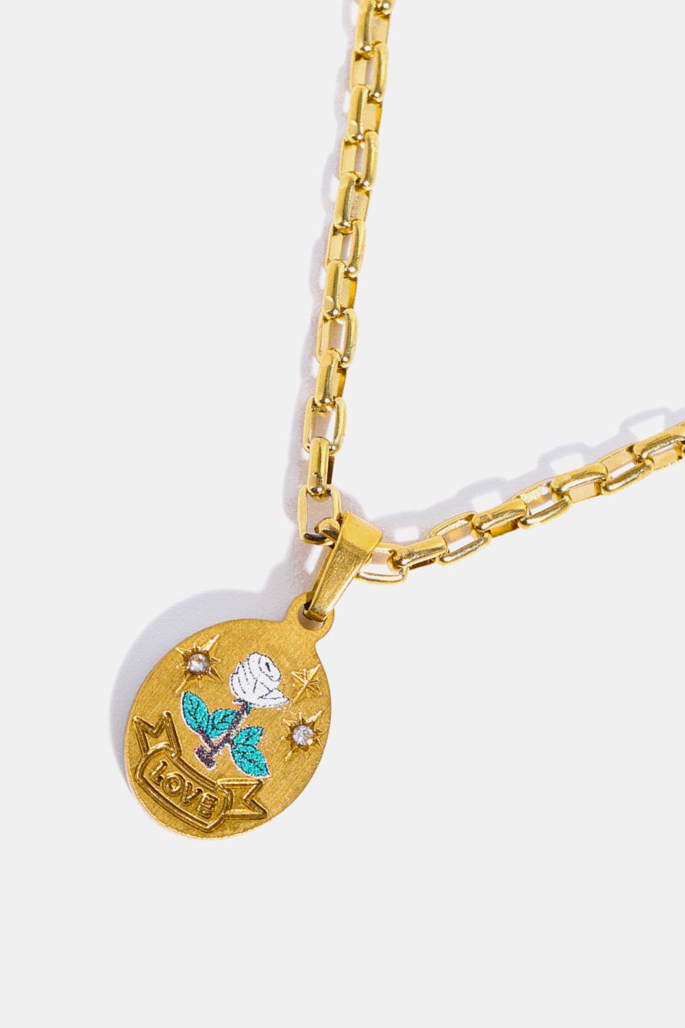 Stainless Steel 18K Gold-Plated Necklace BLUE ZONE PLANET