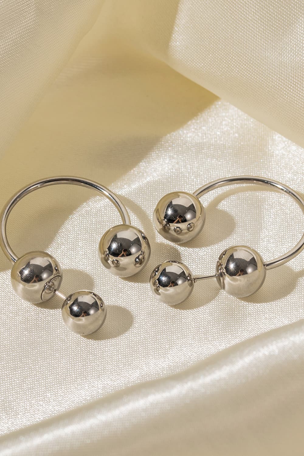 Stainless Steel Ball Earrings BLUE ZONE PLANET