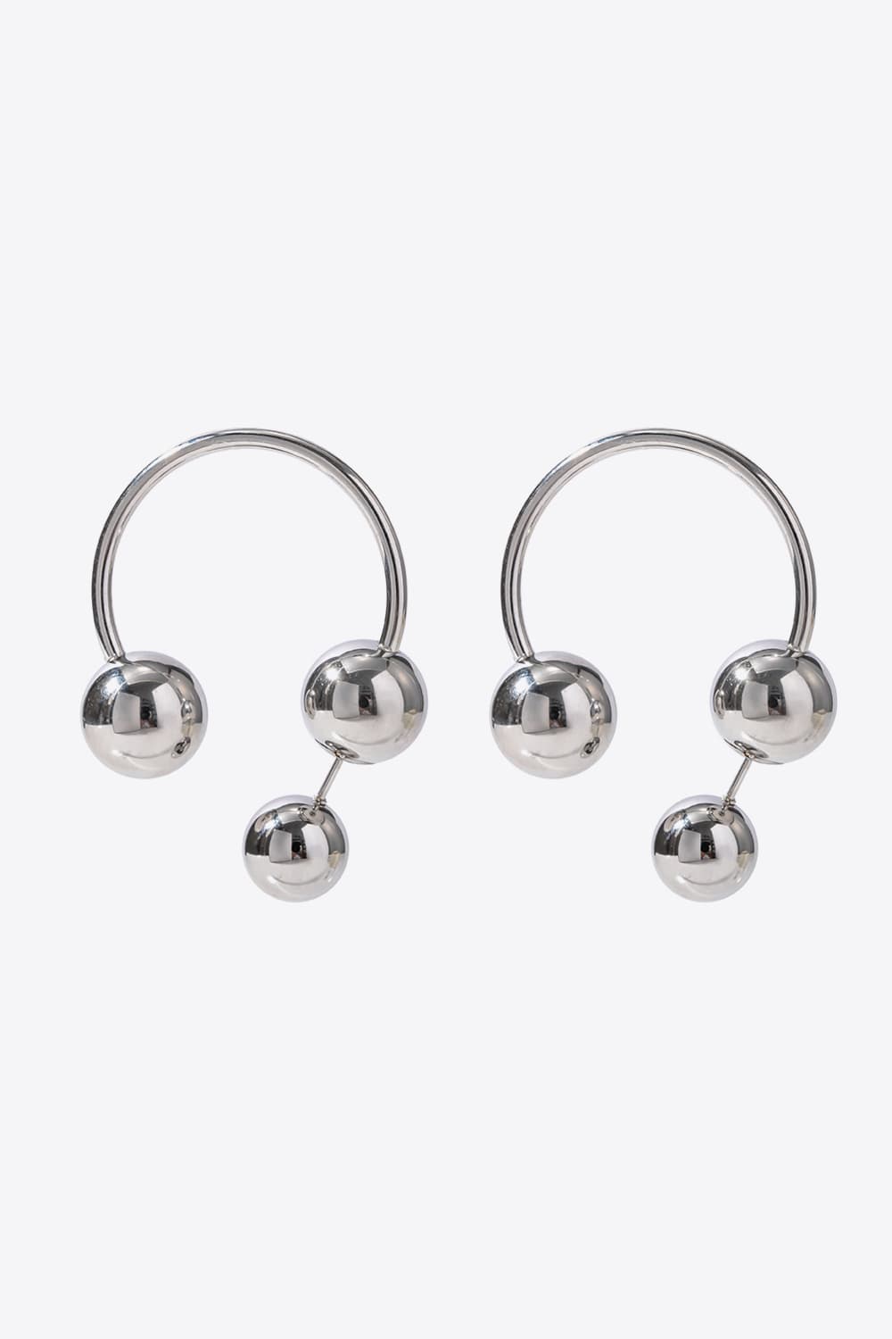 Stainless Steel Ball Earrings BLUE ZONE PLANET