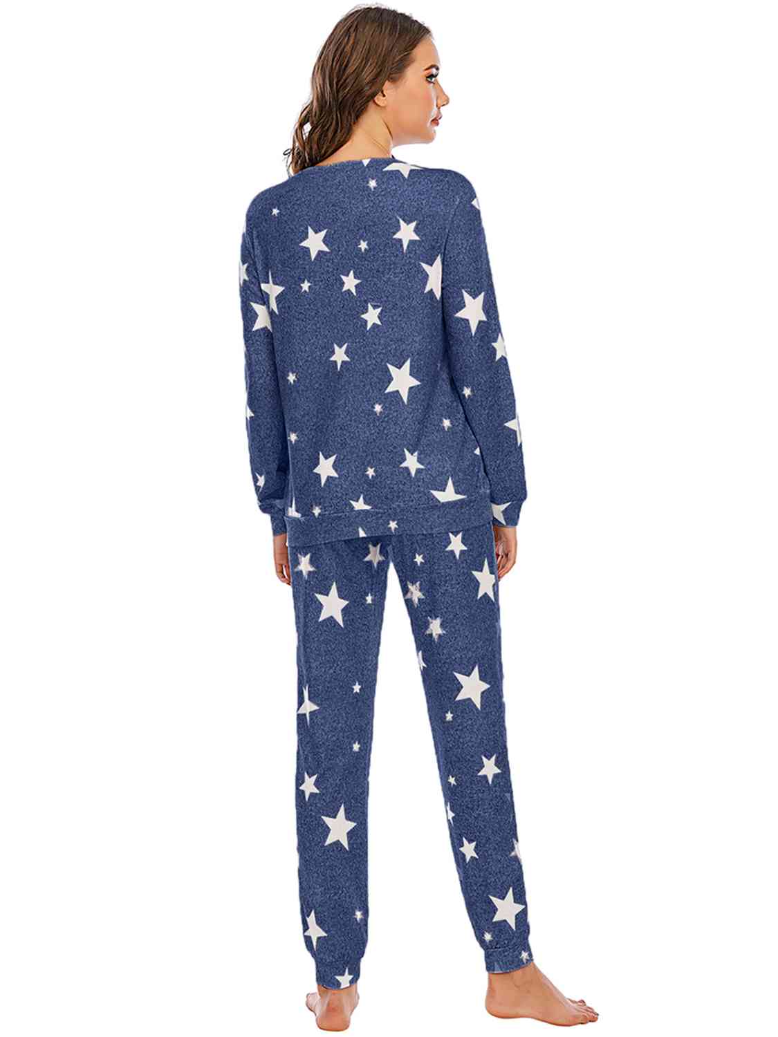 Star Top and Pants Lounge Set BLUE ZONE PLANET