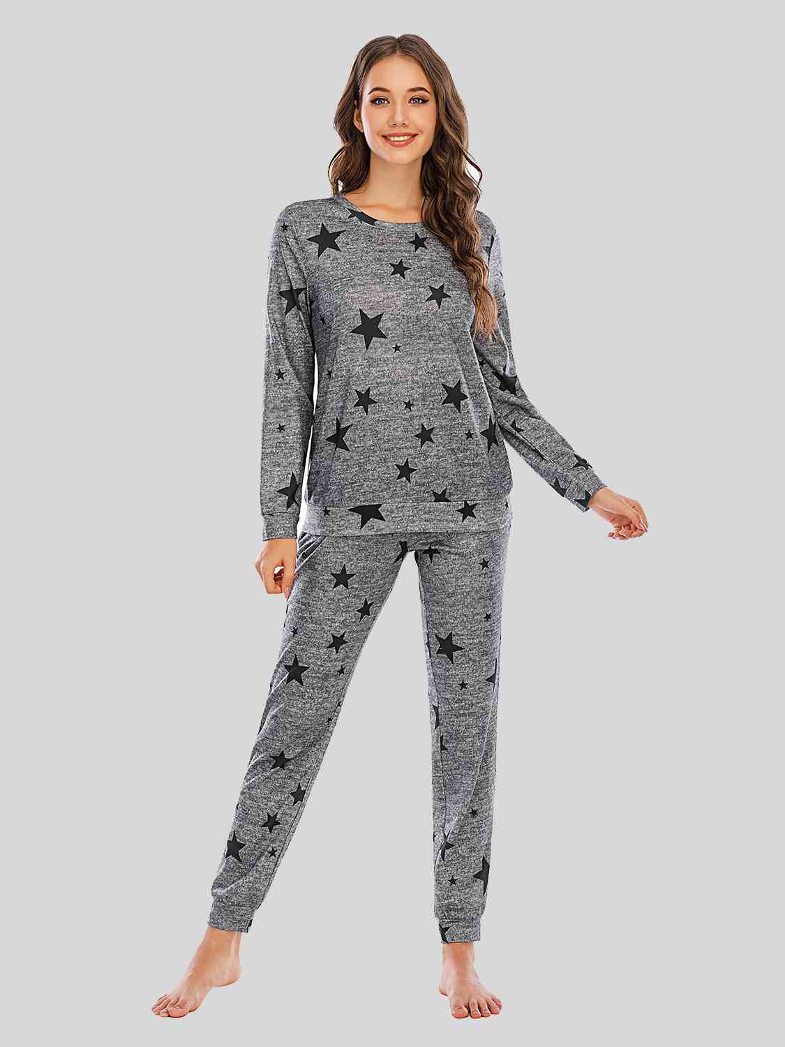 Star Top and Pants Lounge Set BLUE ZONE PLANET