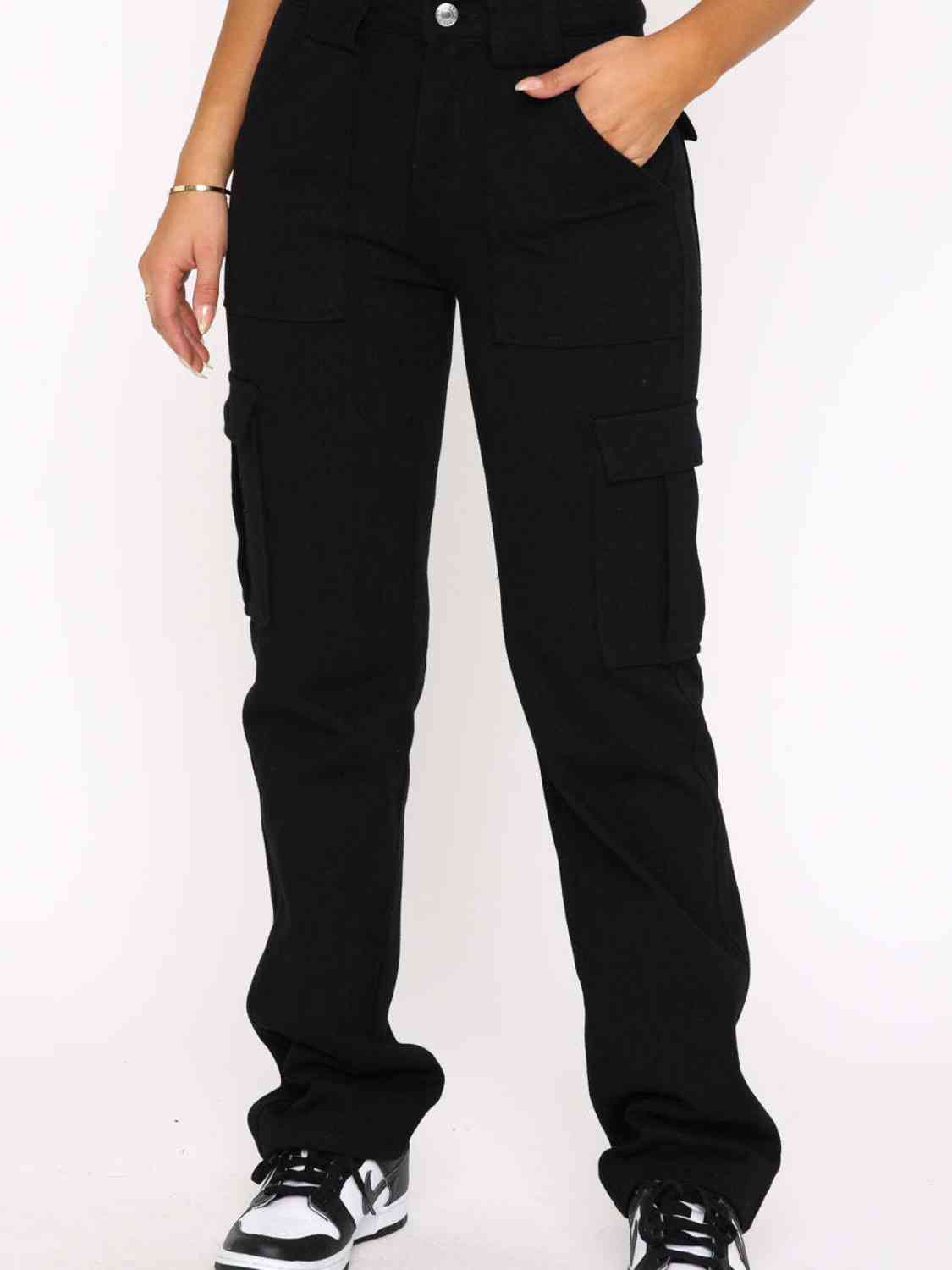 Straight Leg Cargo Pants BLUE ZONE PLANET