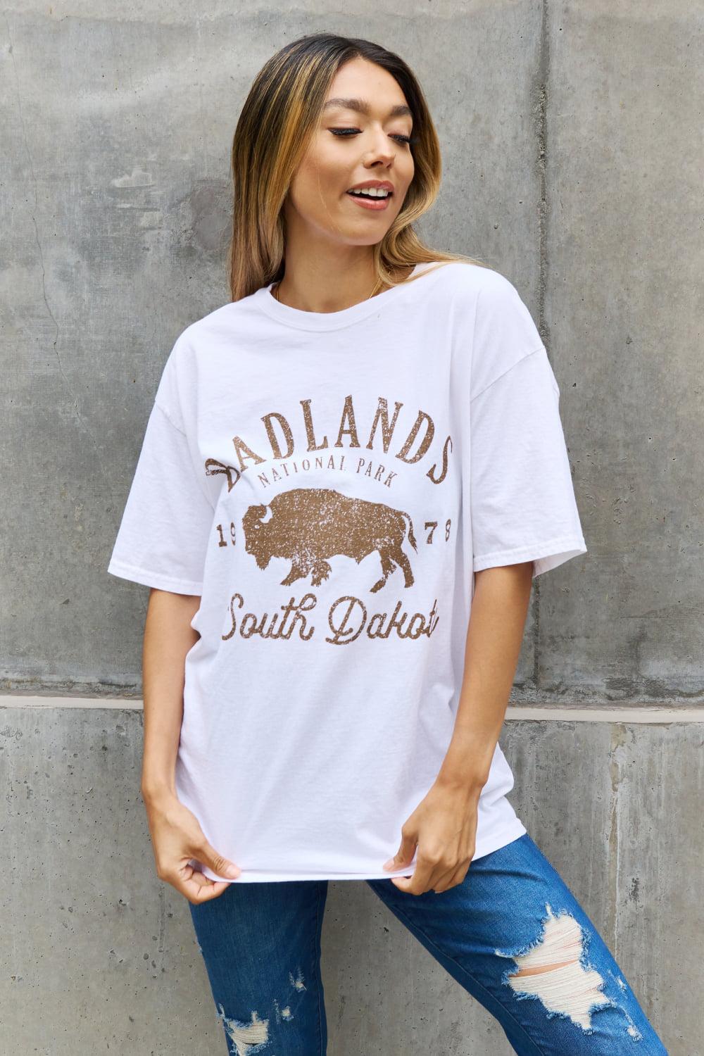 Sweet Claire "Badlands" Graphic T-Shirt-TOPS / DRESSES-[Adult]-[Female]-2022 Online Blue Zone Planet