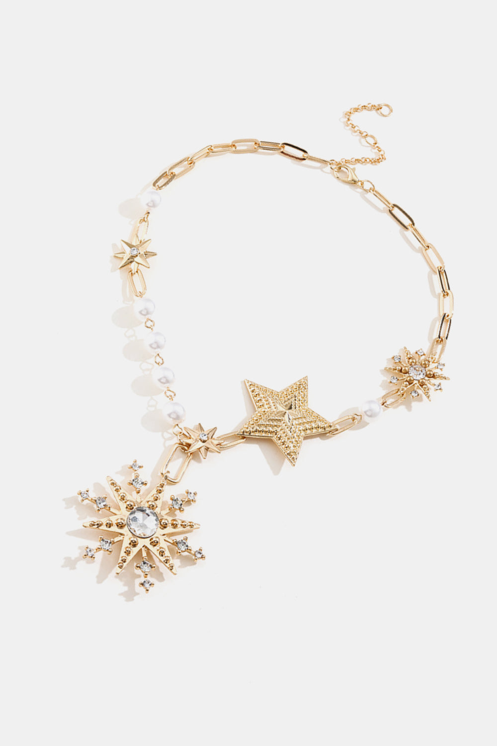Synthetic Pearl Star Shape Alloy Necklace BLUE ZONE PLANET