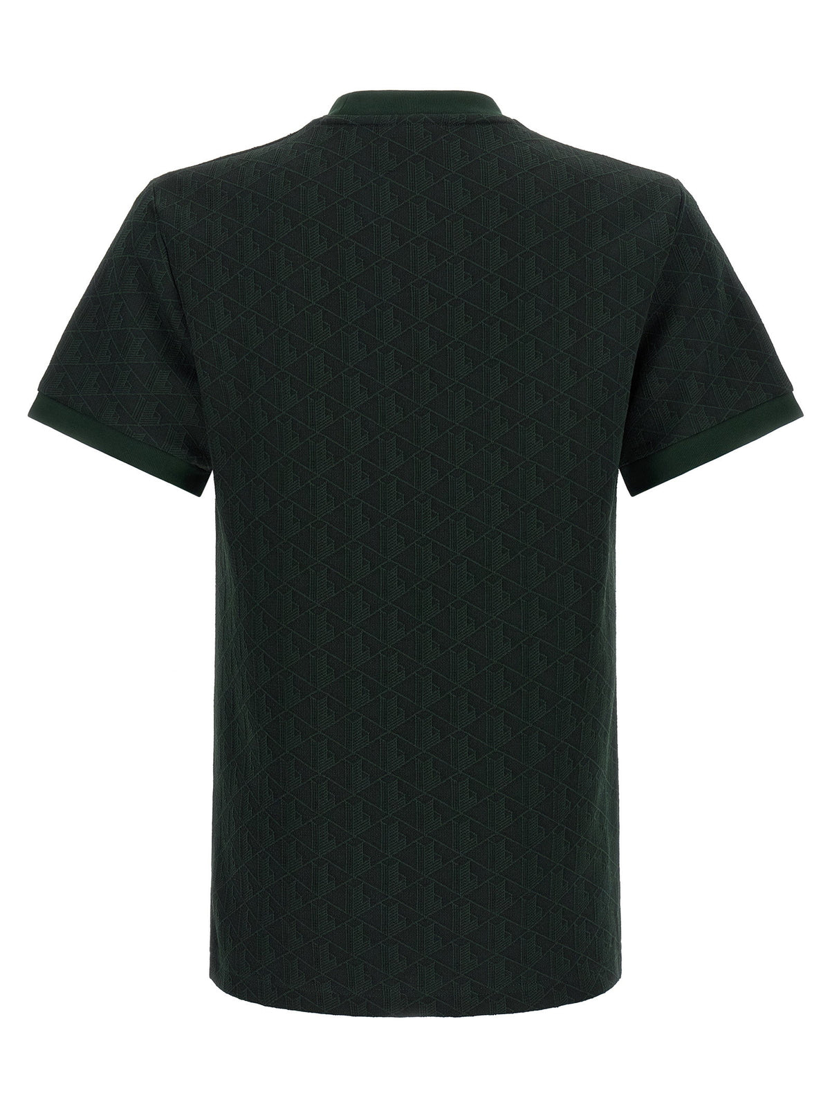 Lacoste T-shirt In Jacquard Monogram-Topwear-[Adult]-[Female]-2022 Online Blue Zone Planet